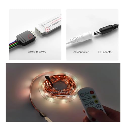 Adapté aux bandes lumineuses LED RVB : contrôleur de musique 24 et 44 touches infrarouge