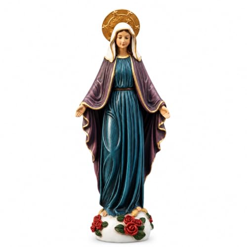 Figura Virgen María de 9 pulgadas en poliéresina