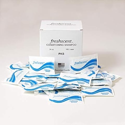 Freshscent 1000 Pieces - Wholesale 34 oz Conditioning Shampoo - Bulk Case Travel Sized Toiletries Cover