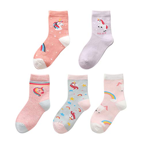 Image of Baby Toddler Little Big Kids Girls Cute Cotton Crew Socks