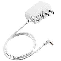 6V AC Adapter for Omron Blood Pressure Monitor Hem-ADPTW5, USA UL Listed Extra Long 6.6 Ft Cord Healthcare 5 7 10 Series BP5100 BP5250 BP5450 Charger Replacement Power Supply Cord, White
