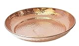 PARIJAT HANDICRAFT Hammered Serving Dinner Thali Plate, Serveware Dinnerware Home Restaurant, Diamet