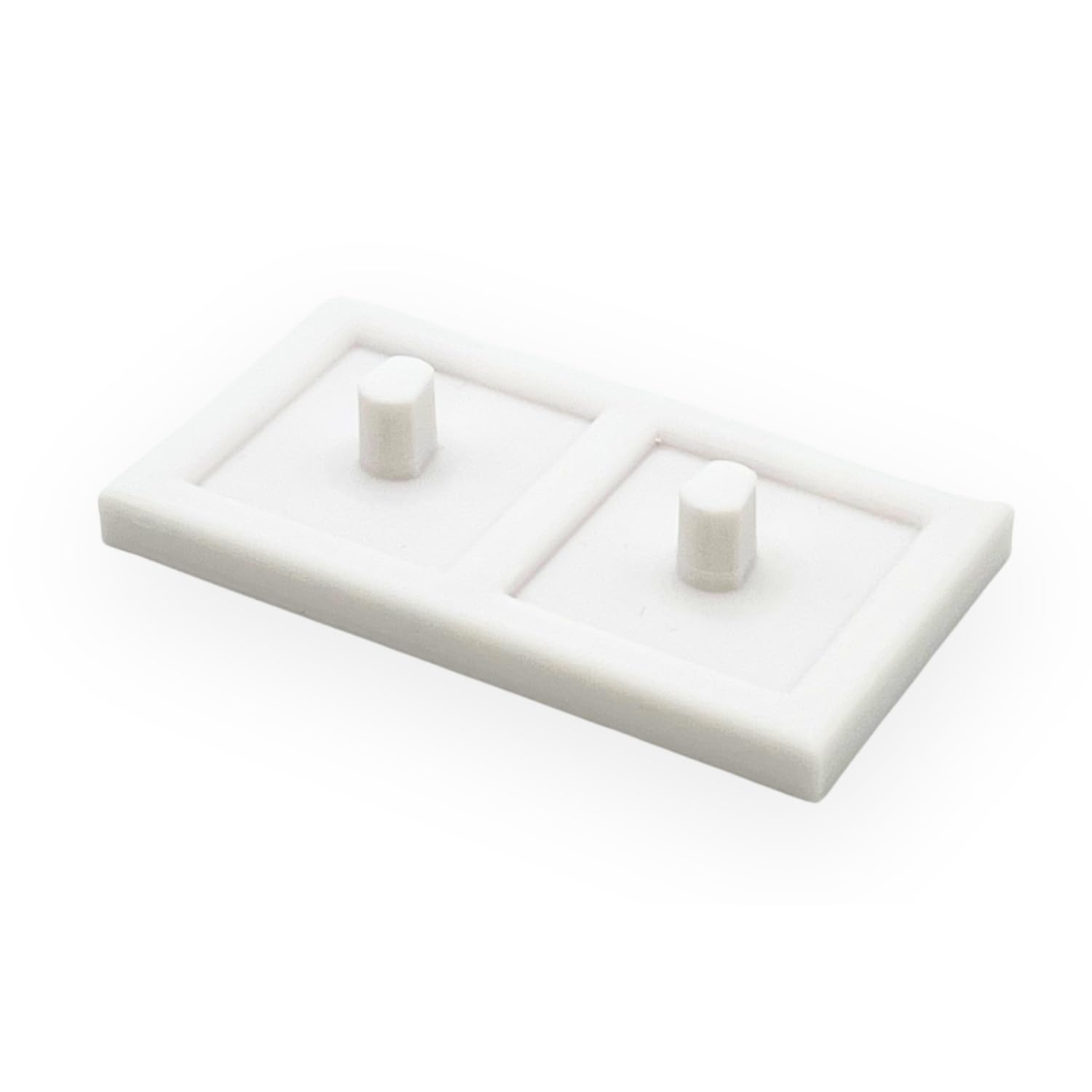 Electric Toothbrush Stand For Major Brand with Square Drip Tray (White, Double)