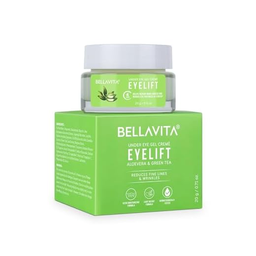 Bella Vita Organic EyeLift Hydrating Natural Under Eye Cream Gel for Dark Circles, Puffy Eyes, Wrinkles & Removal of Fine Lines for Women & Men, 20 gm