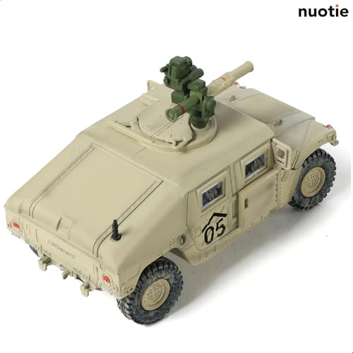 NUOTIE 1/64 Hummer car Model Military Truck Off-Road Vehicle die-cast Metal Model Military Multi-Purpose Armored Vehicle Model Suitable for Adult Collection or Gift (Middle East Painting) - Image 7