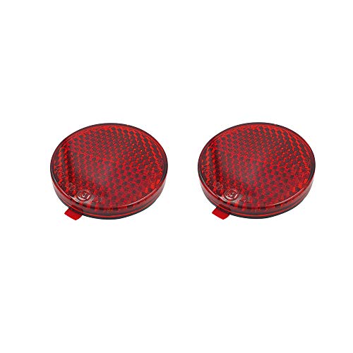 Stick-On Round Reflectors - Safety Spoke Reflective Quick Mount Custom Accessories Adhesive Reflector For Mailboxes, Garbage Cans, Stakes, Houses, Cars, Trailer, Trucks, Bicycle And Bike #TOP1
