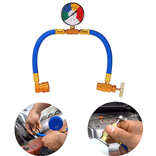 LemonBest Recharge Climatisation Voiture, R134A Tuyau de Charge Réfrigérant de Climatisation