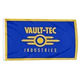Vault-Tec Flag Fullout Flags 3x5 Feet Two-Sided 150D Polyester Banner Man Cave Decor (II)