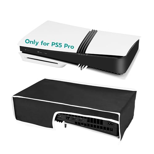 Mcbazel PS5 Pro��p �J�o�[ ���u�� PS5�R���\�[���p�ی�J�o�[ ���� �z�R���h�~ ����h�~ �E���ȒP PS5�i���^�j/PS5 Slim��Ή� -�u���b�N&�z���C�g���C��