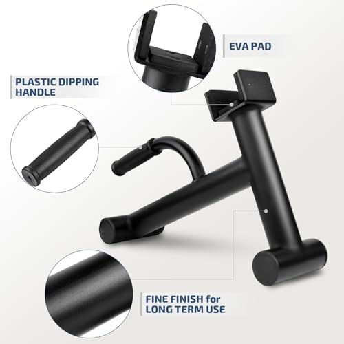 Image of Deadlift Jack Barbell Stand,Barbell Stand for Weight Training Home Gym Easily Unload and Load 600lbs Barbell Plates for Deadlift Exercise