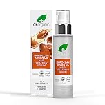 Dr Organic Moroccan Argan Oil Hair Treatment Serum, Detangle, For Frizz, Dry & Damaged Hair, Mens, Womens, Natural, Vegan, Cruelty-Free, Paraben & SLS-Free, Organic, 100ml, Packaging may vary