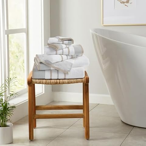 Great Bay Home 6-Piece Luxury Turkish Towel Set Cover