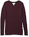 Amazon Essentials Women's Lightweight Long-Sleeve Cable Crewneck Sweater (Available in Plus Size), Burgundy, XX-Large