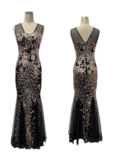 Image of Glitter Sequin Prom Dress for Bachelorette,Birthday,Holiday | Elegant Fully Lined Sparkly Rhinestone Long Dresses for Women Birthday /Formal Galas /Wedding Guest /NYE /Homecoming