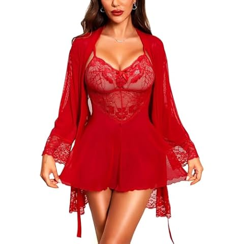 RSLOVE Nuisette Femme Rouge Cover