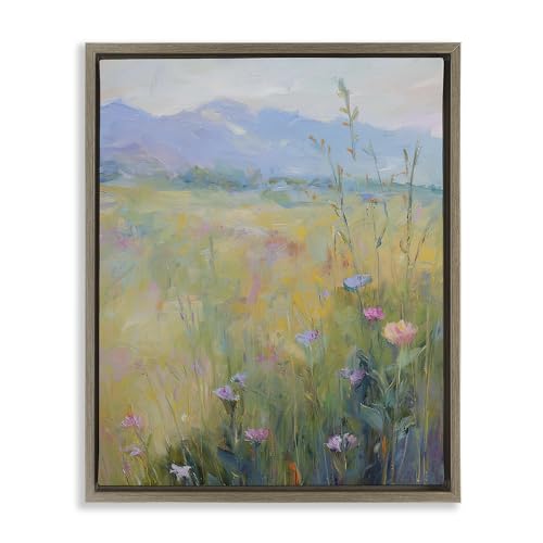 Stupell Industries 'Peaceful Meadow's Embrace'| Floating Frame Canvas Art