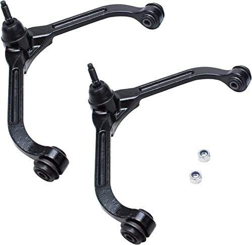 Image of Detroit Axle - 4pc Front End Control Arms Kit for Jeep Liberty 02-07, 2 Upper Control Arms & Ball Joint 2 Sway Bar End Links 2002 3003 2004 2005 2006 2007 Replacement