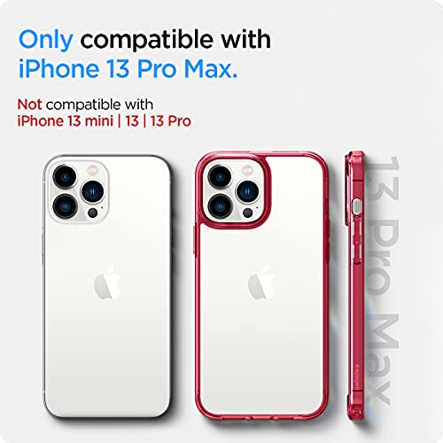 Image of Spigen for iPhone 13 Pro Max Case, Ultra Hybrid [No Magnet Ring][Anti-Yellowing] - Red Crystal