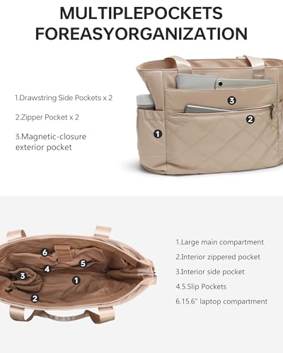 Bolso Tote Hobo Convertible Grande de Poliéster miniatura 4