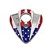 Xikar Xi2 Cigar Cutter Turano Flag Series, Spring-Loaded Double Guillotine Action, 440 Stainless Steel Blades with Rockwell C Rating of 57, USA Flag