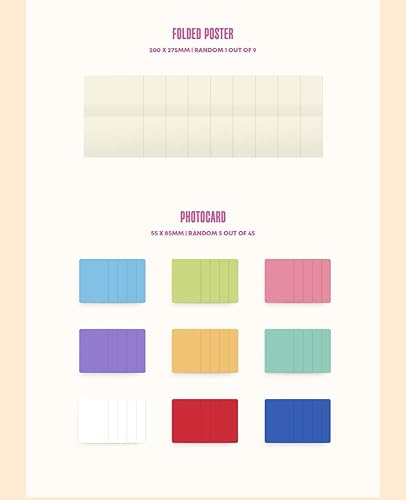 Miniatura 5 de DREAMUS Dos veces entre 1 y 2 11 Mini álbum CD+póster plegable en paquete+fotolibro+Polaroid+postal+pegatina+tarjeta fotográfica+vidrio de