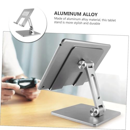 Base ajustable de aluminio para laptop, color plata miniatura 3
