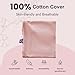 Infant Lounger, Baby Nest Cover for Baby Girls & Boys, Newborn Essentials for Baby 0-12 Months, 100% Cotton Breathable (Mistyrose)
