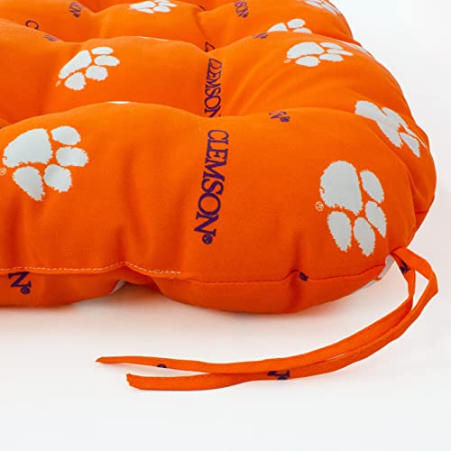 Image of College Covers Everything Comfy Clemson Tigers Indoor Outdoor Settee Loveseat Bench Cushions