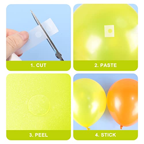 Surard Glue Points, 400 6Mm/0.24" 4 Rolls Poster Putty Adhesive Clear Balloons Dots Tape Removable Double Sided Non Trace Stickers For Wedding Decoration, Art Craft, Party Supplies 100 Dots/Roll #TOP2