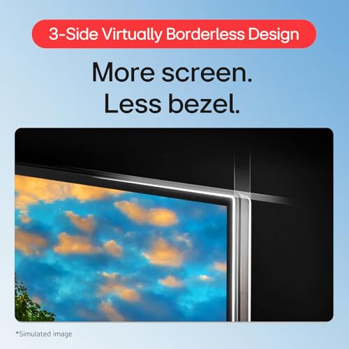 Image of LG 32 inch FHD Curved Monitor, 1920 x 1080 VA Display, 100Hz Refresh Rate, AMD FreeSync, Dynamic Action Sync, Black Stabilizer, Reader Mode, HDMI and D-Sub Ports, 3-Side Virtually Borderless Design