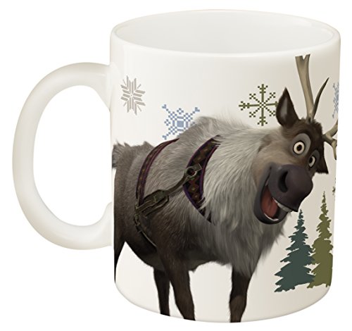 Zak Designs Disney Frozen 11 oz. Ceramic Coffee Cup, Olaf & Sven