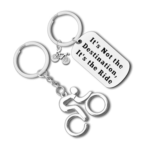 Cycling Keychain Inspirational Biker Lovers Gifts Bike Motorcycle Gifts Encouragement