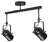 Long Life Lamp Company Retro Industrial Double Ceiling Spotlight Bar Adjustable Vintage Black Metal Tracklights GU10 M0096 #1