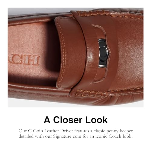 Image of Coach Men's C Coin Leather Driver