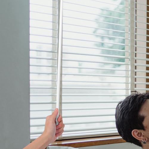 Kichvoe ブラインドプルロッド 1セット フック付き 窓ブラインド用 縦型ブラインド操作棒 簡単取り付け 日常使いに便利な軽量デザイン [3]