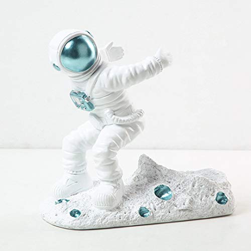 GQF Weinregal freistehende Wasserflasche Organizer Harz Material Astronauten Ornamente für Schränke Küchenarbeitsplatte Weinkeller Keller Schrank Speisekammer, blau Cover