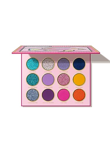 SHEGLAM Fin Within Glitter Eyeshadow Palette Long Lasting High Pigmented 12-Clolor Metallic Shimmer Eye Shadow Makeup