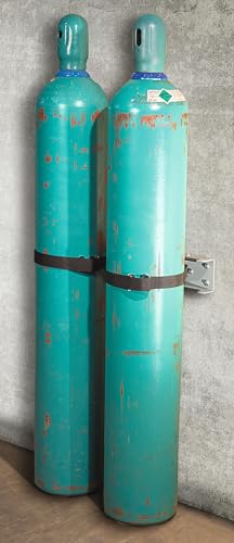 Support de cylindre mural Justrite rack double bouteille gaz comprimé 35264 - 5