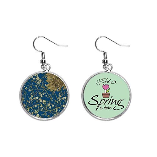 Pendientes de crisantemo ligeros para orejas sensibles en primavera