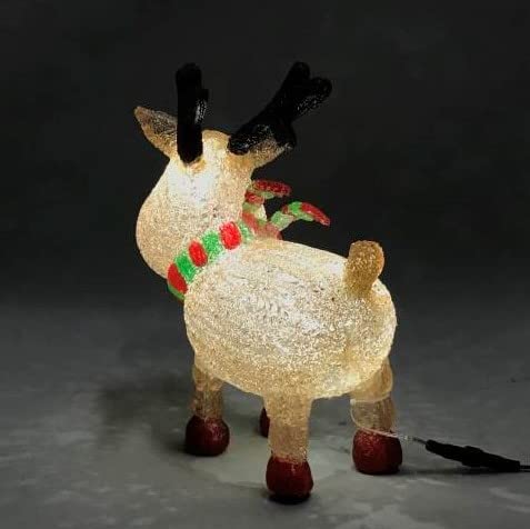 Amazon.co.jp: 可愛いトナカイ君 高さ32cm LED イルミネーション