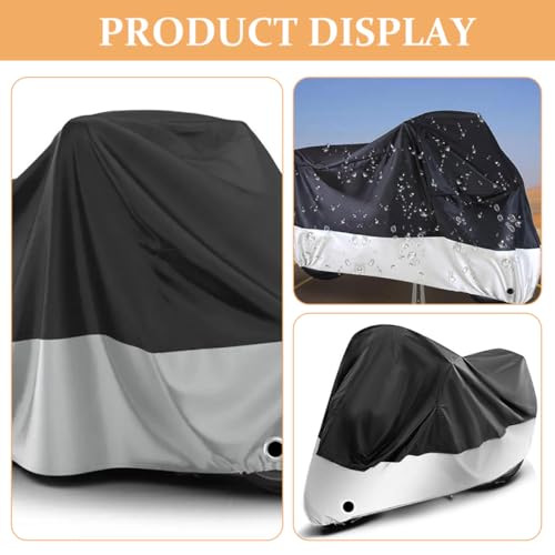 Housse de moto imperméable bâche de protection extérieure coupe-vent pour motos légères - 7