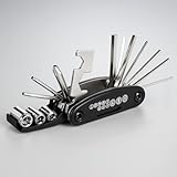 Chave Premium Multiuso Dobrável 16 Em 1, Aço Inoxidável, Compacta, Para Bicicleta, Reparo Doméstico, Marca VARENZIA