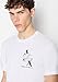 Armani Exchange Men's Slim Fit AX Eagle Tee, White, XXL