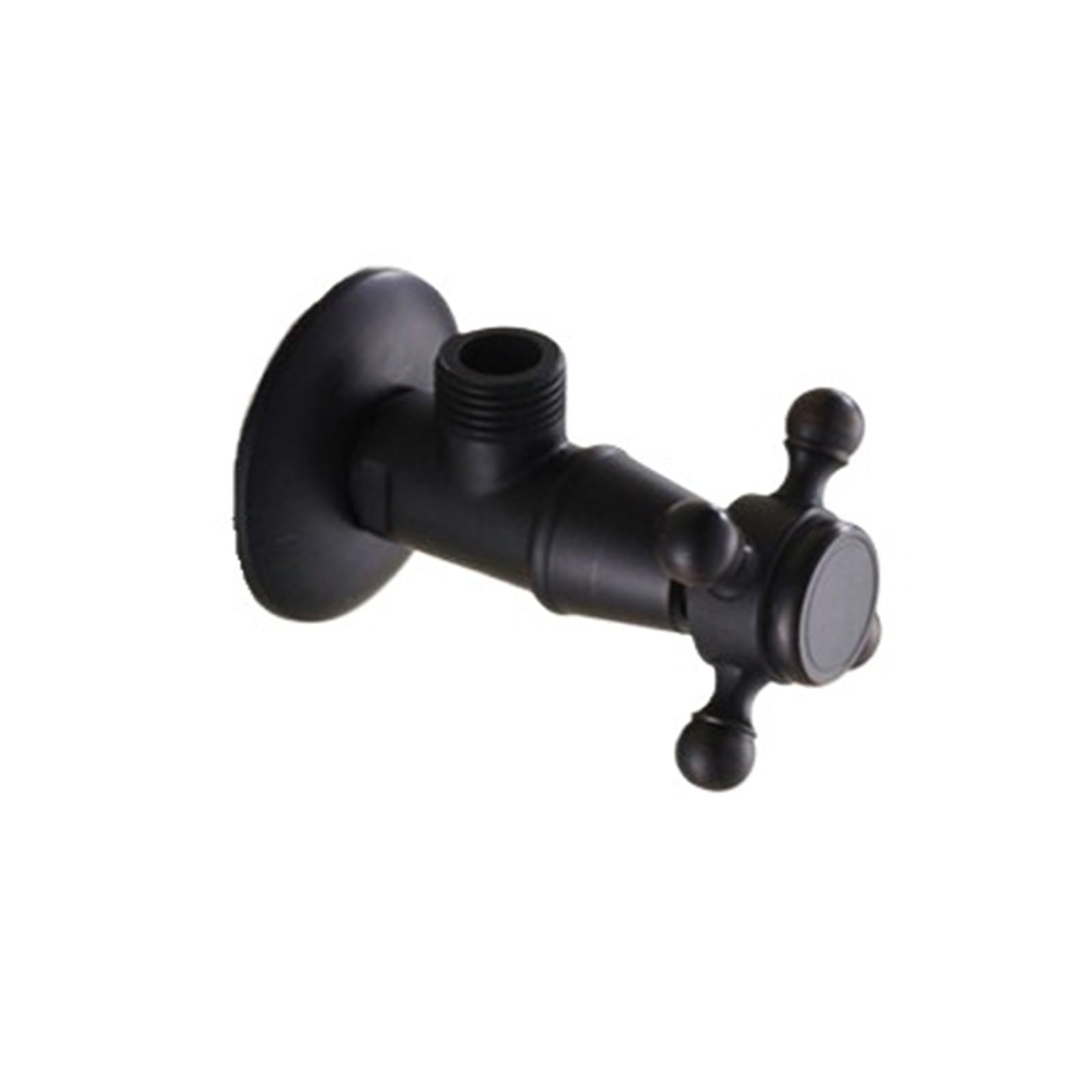 Bvhisehp Plum Vintage Style Stainless Steel 1/2 Inch Angle Valve Black Water Control Corner Household Bathroom Pipe Fittings(Plum)