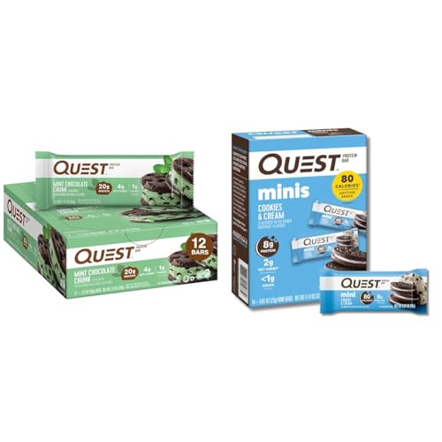 Quest Protein Bars Bundle - Mint Chocolate Chunk y Cookies Cream miniatura 1
