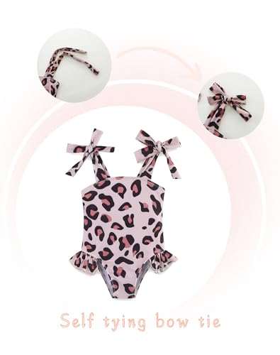 Summer Toddler Swimsuit Girl Cute Camisole Ruffle One-Piece Swimwear Bow Strap Baby Girl Bathing Suit2