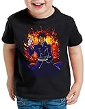 style3 Roy Mustang Alchemist Camiseta para Niños T-Shirt Fullmetal Japón Anime, Talla:164
