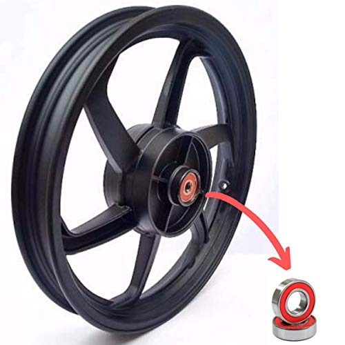 Par Jogo rodas Honda Biz 100cc 98 a 05 6 palitos tambor C/Rolamento