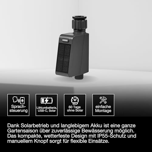 OSRAM SMART+ Irrigation Controller, Smartes Bewässerungssystem für den Garten über WiFi-Technologie, funktioniert mit Google, Alexa und der SMART+ App