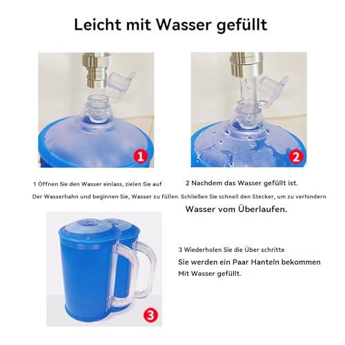 Pesas de agua de entrenamiento ajustables para evitar lesiones y fortalecer el core en casa 6